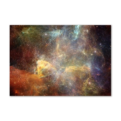 Cuadro de cristal templado moderno horizontal Cosmos