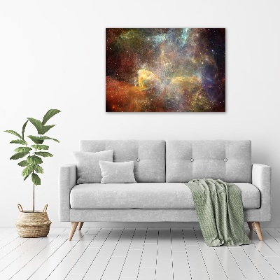 Cuadro de cristal templado moderno horizontal Cosmos