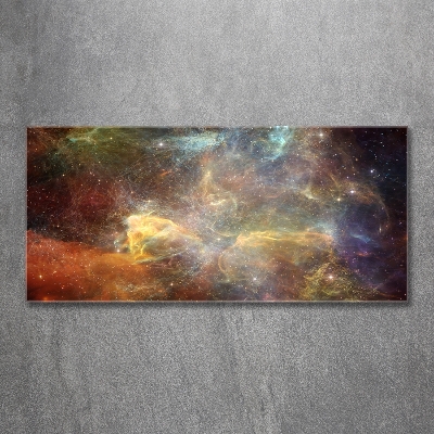 Cuadro de cristal templado moderno horizontal Cosmos