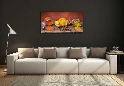 Impresión en cristal con acabado brillante horizontal Mezcla de especias