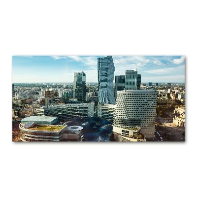 Impresión en cristal con acabado brillante horizontal Varsovia, Polonia
