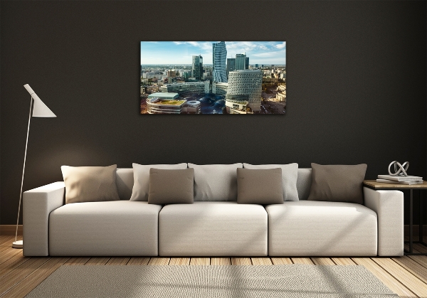 Impresión en cristal con acabado brillante horizontal Varsovia, Polonia
