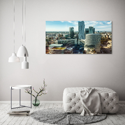 Impresión en cristal con acabado brillante horizontal Varsovia, Polonia