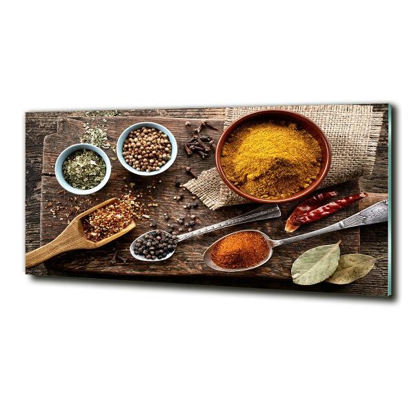 Foto en cristal de alta calidad con impresión uv horizontal Mezcla de especias