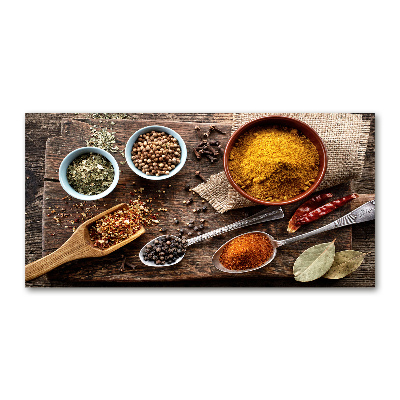 Foto en cristal de alta calidad con impresión uv horizontal Mezcla de especias