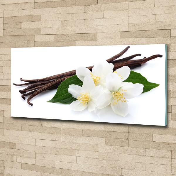 Foto en cristal de alta calidad con impresión uv horizontal Jazmín y vainilla