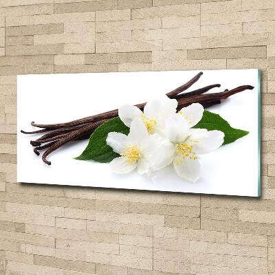 Foto en cristal de alta calidad con impresión uv horizontal Jazmín y vainilla