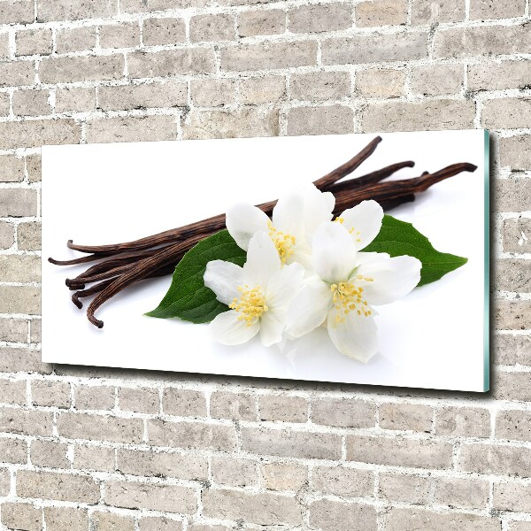 Foto en cristal de alta calidad con impresión uv horizontal Jazmín y vainilla