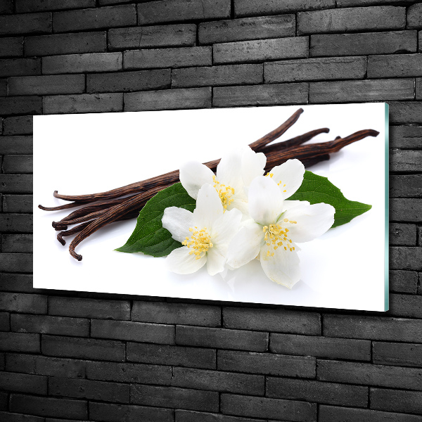 Foto en cristal de alta calidad con impresión uv horizontal Jazmín y vainilla