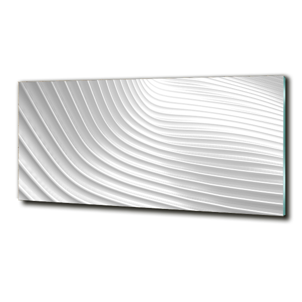 Cuadro de cristal templado moderno horizontal Líneas abstractas