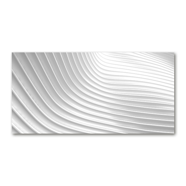 Cuadro de cristal templado moderno horizontal Líneas abstractas