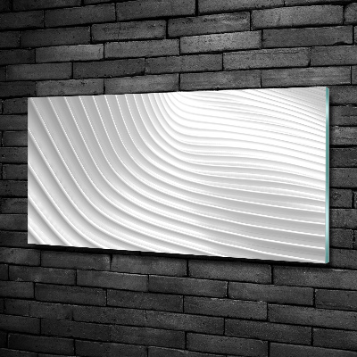 Cuadro de cristal templado moderno horizontal Líneas abstractas