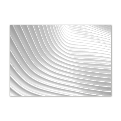 Cuadro de cristal templado moderno horizontal Líneas abstractas