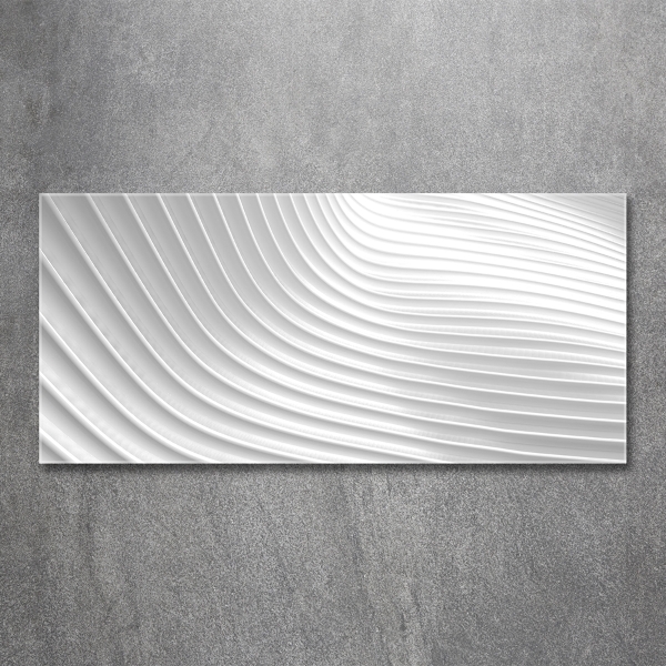Cuadro de cristal templado moderno horizontal Líneas abstractas