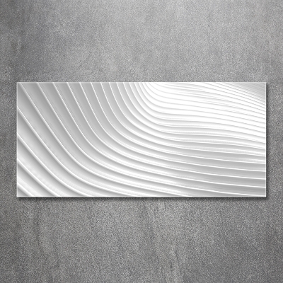 Cuadro de cristal templado moderno horizontal Líneas abstractas