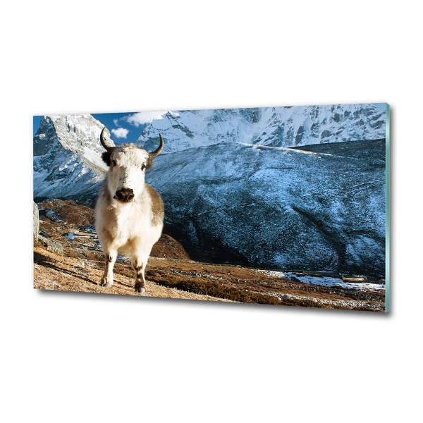 Cuadro de cristal templado moderno horizontal Como las montañas