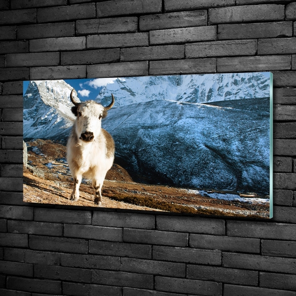 Cuadro de cristal templado moderno horizontal Como las montañas