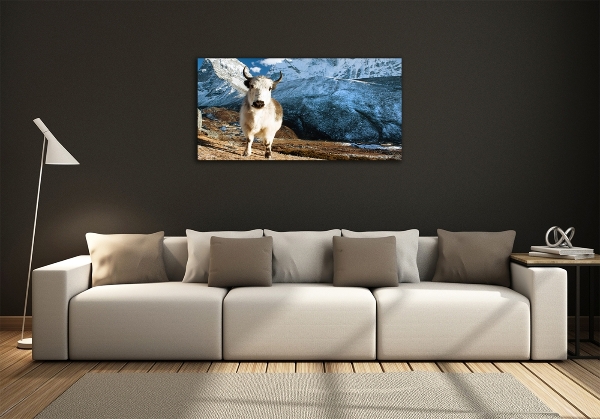 Cuadro de cristal templado moderno horizontal Como las montañas