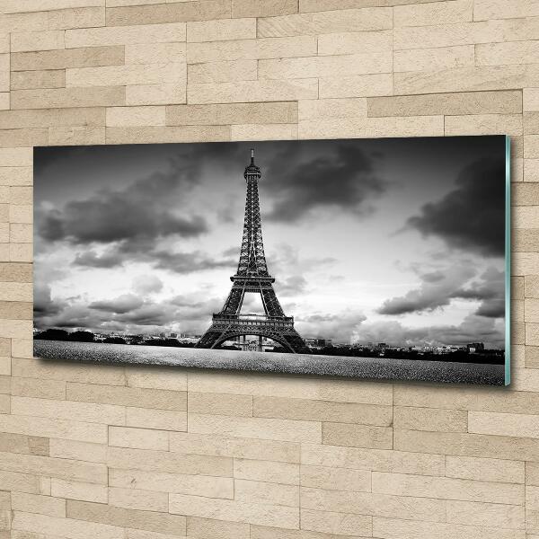 Foto en cristal de alta calidad con impresión uv horizontal Torre Eiffel de París