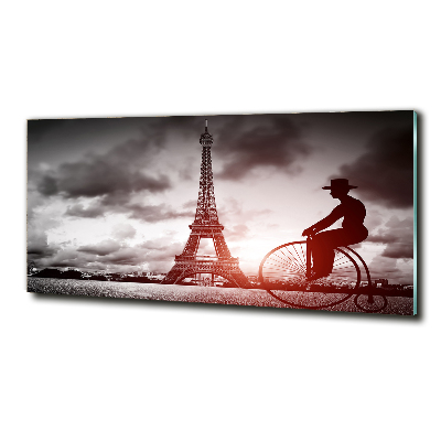 Impresión en cristal con acabado brillante horizontal Torre Eiffel de París