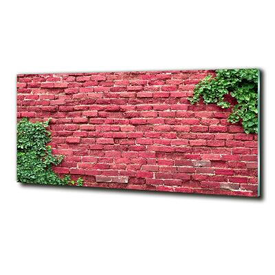 Cuadro de cristal templado moderno horizontal pared de ladrillos