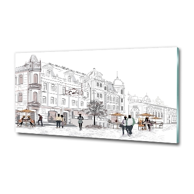 Foto en cristal de alta calidad con impresión uv horizontal Casco antiguo