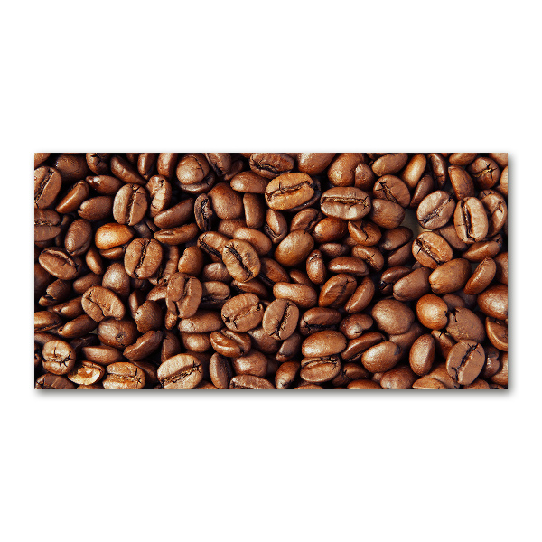 Impresión en cristal con acabado brillante horizontal Granos de café