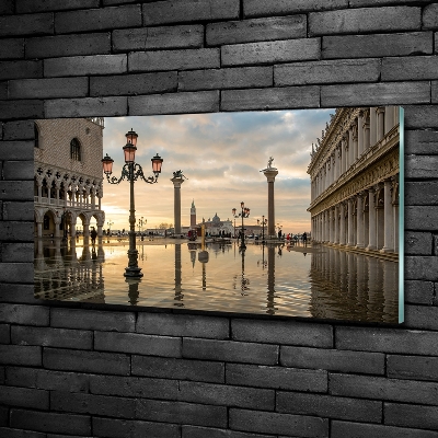 Cuadro de cristal templado moderno horizontal Venecia, Italia
