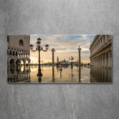 Cuadro de cristal templado moderno horizontal Venecia, Italia