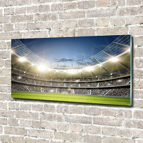 Cuadro decorativo de vidrio para salón horizontal Estadio