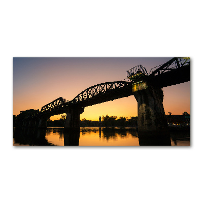 Cuadro de cristal templado moderno horizontal Puente en Tailandia