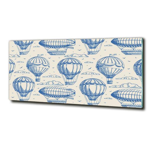 Foto en cristal de alta calidad con impresión uv horizontal Globos y dirigibles