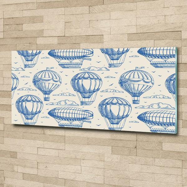 Foto en cristal de alta calidad con impresión uv horizontal Globos y dirigibles