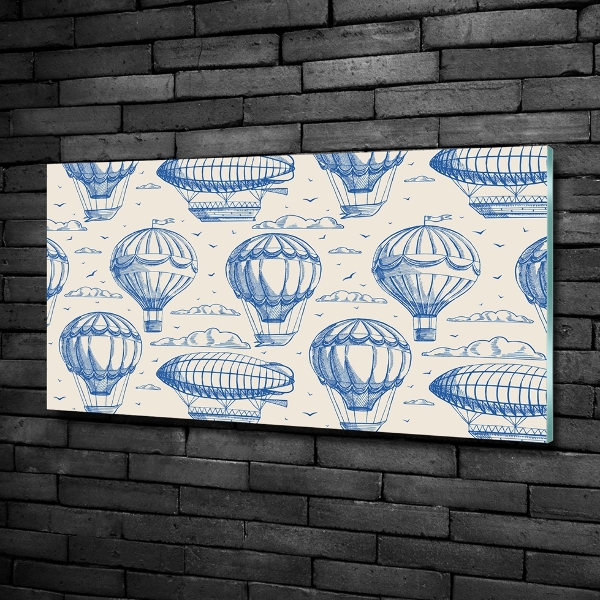 Foto en cristal de alta calidad con impresión uv horizontal Globos y dirigibles