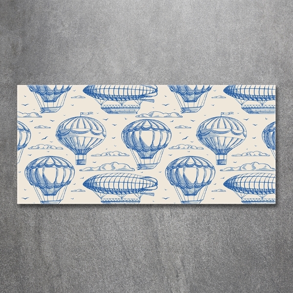 Foto en cristal de alta calidad con impresión uv horizontal Globos y dirigibles