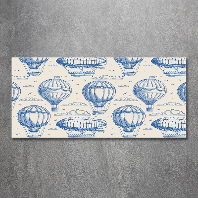 Foto en cristal de alta calidad con impresión uv horizontal Globos y dirigibles