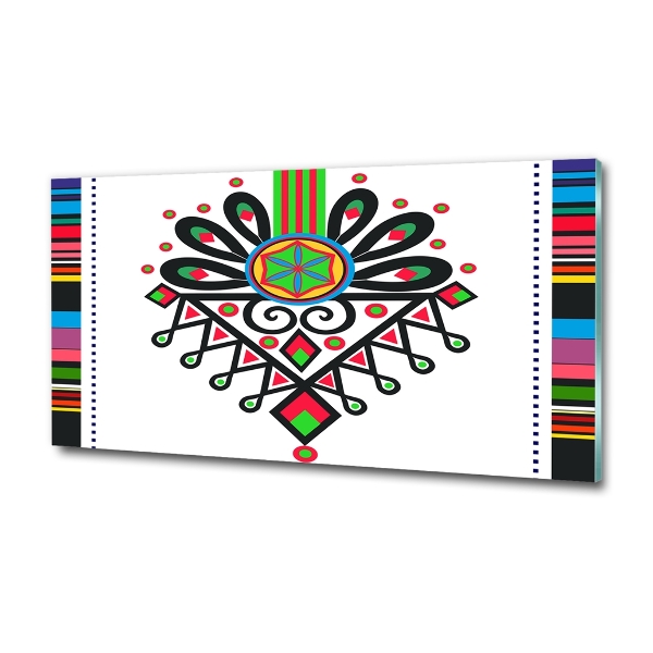 Foto en cristal de alta calidad con impresión uv horizontal Patrón popular polaco