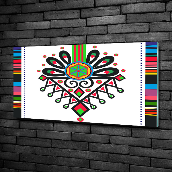 Foto en cristal de alta calidad con impresión uv horizontal Patrón popular polaco