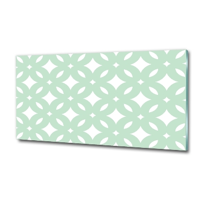 Impresión en cristal con acabado brillante horizontal Fondo geométrico