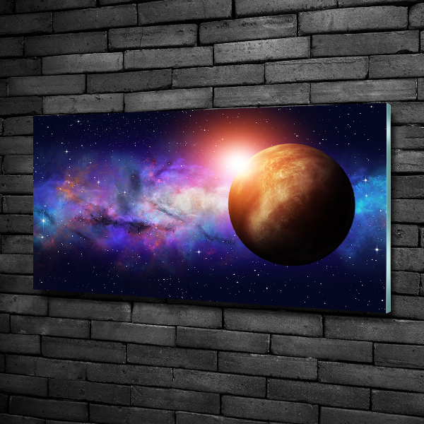 Impresión en cristal con acabado brillante horizontal Nebulosa