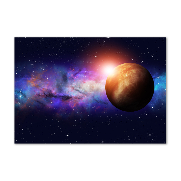 Impresión en cristal con acabado brillante horizontal Nebulosa