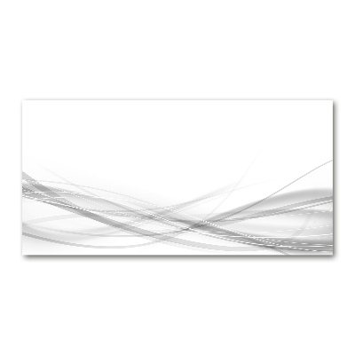 Cuadro decorativo de vidrio para salón horizontal Ondas abstractas