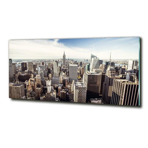 Impresión en cristal con acabado brillante horizontal Nueva York