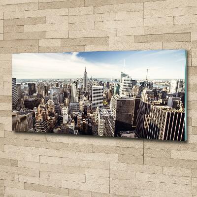 Impresión en cristal con acabado brillante horizontal Nueva York