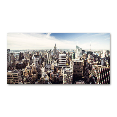Impresión en cristal con acabado brillante horizontal Nueva York