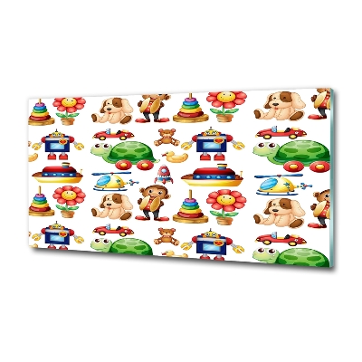 Cuadro de cristal templado moderno horizontal Juguetes