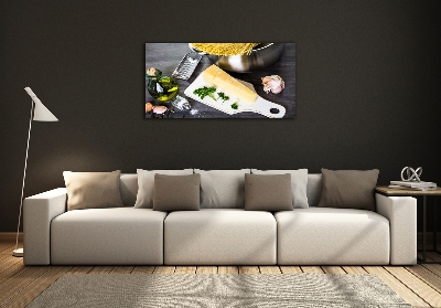 Foto obraz szklany Makaron z czosnkiem