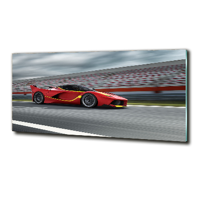 Cuadro de cristal templado moderno horizontal Coche deportivo