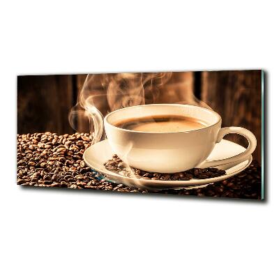 Foto en cristal de alta calidad con impresión uv horizontal Café aromático