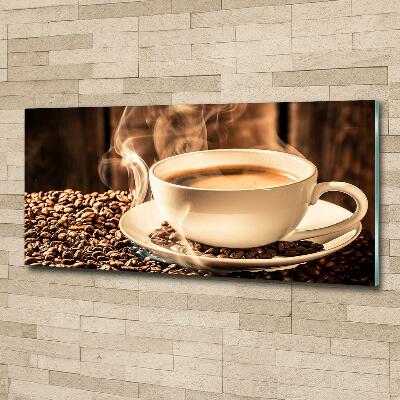 Foto en cristal de alta calidad con impresión uv horizontal Café aromático